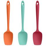 1 x RAW Customer Returns U-Taste Silicone Spatula Spoon Set of 3, 315 Heat Resistant Non-Stick Rubber Mixing Spoon, BPA Free Flexible Serving Spoon Kitchen Utensils for Non-Stick Cookware Colorful  - RRP €21.17