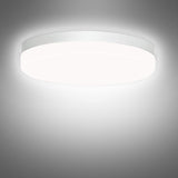 1 x RAW Customer Returns Ouyulong Led Ceiling Lamp 36W Cold White Round Led Kitchen Light 23CM, Waterproof IP54 4250LM Led Ceiling Lamp for Balcony Bathroom Bedroom Hallway Living Room Garage - RRP €21.8