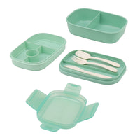 1 x Brand New NGOSUET 2 PCS 1900ml 3 Level Lunch Box for Children and Adults, Lunch Box with Compartments, Leak-Proof Lunch Box with Cutlery, Snack Box Lunch Box Food Box for School Picnic, Microwave Safe - RRP €20.4