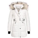 1 x RAW Customer Returns Elara Chunkyrayan Women s Winter Jacket White H-G902 White-40 L  - RRP €78.35