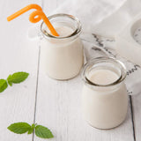 11 x RAW Customer Returns Jicyor Pack of 8 yogurt jars with lids, pudding glasses, yogurt jars, glass containers with 8 wooden spoons, for yogurt pudding and wedding gifts 100 ml  - RRP €177.43