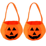 50 x Brand New QASIMOF Halloween Pumpkin Bag, 2 Packs Pumpkin Candy Basket, Portable Pumpkin Holder for Halloween Party Favors for Kids - RRP €1500.0