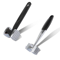 2 x Brand New FWEEK 2 pieces meat tenderizer made of 304 stainless steel, 22 cm double-sided non-stick schnitzel tenderizer, meat hammer with non-slip handle for steak, chicken, pork, ribs - RRP €40.8