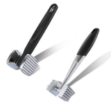 1 x Brand New FWEEK 2Pcs Stainless Steel Meat Tenderizer Double Sided Non-Stick Meat Mallet with Non-Slip Handle for Steak Chicken Pork Ribs - RRP €22.8