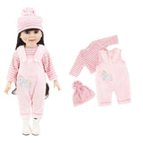 1 x Brand New Homefantasy Clothing Outfits for Baby Dolls, Doll Clothes, New Born Baby Dolls, Doll Clothes with Hat Hanger for Baby Doll for Dolls 35-43 cm Pink  - RRP €9.91