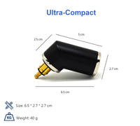 1 x RAW Customer Returns Cliff Top 36W PD USB-C and QC 3.0 Motorcycle DIN USB Charger Compatible with BMW, Triumph, Ducati Motorcycles Short Angle  - RRP €25.21