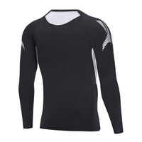 1 x RAW Customer Returns JEPOZRA compression shirt men s long-sleeved running shirt winter thermal shirt undershirt men s football sports shirt sportswear t-shirt for running fitness - RRP €16.72