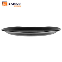 1 x RAW Customer Returns KADAX Black Dinner Plates, Dishwasher Safe Plate Set, Reinforced Glass Dinner Plates, Modern Tableware for Home and Restaurant Black 6 Pieces  - RRP €30.24