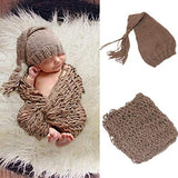 1 x RAW Customer Returns Matissa Crochet knit photography hats and dresses for baby girls boys - RRP €10.3