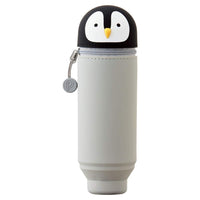 1 x RAW Customer Returns LIHITLAB Kawaii Japanese Penguin Stand Up Pencil Case for School Office College, Cute School Supplies, Animal Pen Holder Pencil Bag Holder Girls, Artist Pencil Case, Penguin A7712-10  - RRP €22.18