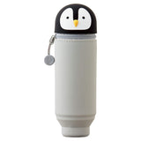 1 x RAW Customer Returns LIHITLAB Kawaii Japanese Penguin Stand Up Pencil Case for School Office College, Cute School Supplies, Animal Pen Holder Pencil Bag Holder Girls, Artist Pencil Case, Penguin A7712-10  - RRP €22.18