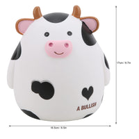 1 x RAW Customer Returns Piggy Bank for Kids Cute Cartoon Cow Piggy Bank Vinyl Piggy Bank Money Box Saving Box for Boys and Girls Kids - RRP €22.5