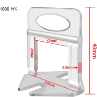 1 x RAW Customer Returns 1000 pieces standard tabs joint width 3 mm, leveling system tile leveling aid pull tabs joint width laying aid for tiles height 3-12 mm 1000 tabs, 3 mm  - RRP €45.99