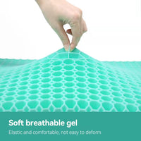 1 x RAW Customer Returns Enlarged version of breathable gel seat cushion, cooling and heat dissipation, sedentary decompression, care for the buttocks, durable and not deformed, suitable for office, car, home use - RRP €36.99