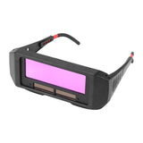 1 x RAW Customer Returns 1 Pair Solar Auto Darkening Welding Goggles Plasma Welding, Safety Welding Shield Automatic, Eye Glasses Mask Anti-Flog Anti-Glare Goggles, Black Welding Helmets - RRP €13.42