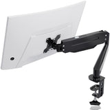 1 x RAW Customer Returns suptek Monitor Mount Height Adjustable Gas Spring Monitor Arm for 17-27 inch Screens, VESA 75 100 mm, up to 6 kg, Ergonomic Screen Mount 1 Monitor One Arm Desktop Monitor Mount - RRP €33.99