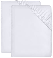 1 x RAW Customer Returns Utopia Bedding - Set of 2 fitted sheets 180x200cm - White - Brushed microfiber fitted sheet - 35 cm deep pocket - RRP €20.99