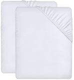 1 x RAW Customer Returns Utopia Bedding - Set of 2 fitted sheets 180x200cm - White - Brushed microfiber fitted sheet - 35 cm deep pocket - RRP €20.99