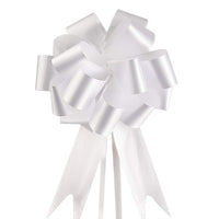 1 x RAW Customer Returns Faburo 100 white bows, self-pulling, for wedding, baptism, car, decoration - RRP €32.25