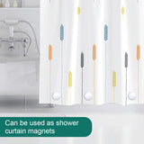 4 x RAW Customer Returns CHBOP 9 Pairs Round Magnetic Curtain Weights Curtains Curtain Weight Curtains Window Curtain Weight Tiebacks for Shower Window Curtain Tablecloths Waterproof White - RRP €64.52