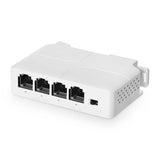 1 x RAW Customer Returns 4 Port PoE Extender, 1 PoE in 3 PoE Out, IEEE802.3af at PoE Powered Passthrough Switch, 100Mbps Ethernet, DIN Rail Wall Mount - RRP €22.21