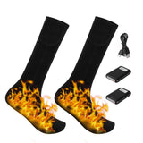 1 x RAW Customer Returns Heated Socks with Battery for Women and Men, Gobesty Rechargeable Heated Socks 4000mAh Battery, Heating Socks Electric Warm Socks Foot Warmer for Winter Outdoor Skiing Camping Fishing Hiking - RRP €26.66