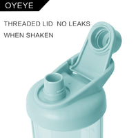 1 x Brand New OYEYE Nutrition Protein Shaker, 700ml, BPA Free, Water Bottle, Drink Bottle, Blender Ball, Protein Shaker, Lump Free, Protein Shake with Scale, Leak Proof Cup Green - RRP €22.8