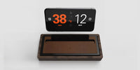 1 x RAW Customer Returns Tempest Deluxe Chess Clock Chess, Backgammon, Go and Scrabble Clock in Solid Black Walnut, bundled with free iOS Android app works with your own phone . - RRP €76.0