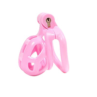 1 x RAW Customer Returns SeLgurFos CB-V2.0 Chastity Belt Set Pink Penis Cage with 4 Sizes Curved Cock Rings Abstinence SM Bondage Chastity Cage Sex Toy for Men - RRP €37.3