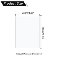 1 x RAW Customer Returns Taiyeestar 10-pack professional set of ultra clear acrylic glass plates 15 x 20 cm , 1 mm acrylic plates, transparent acrylic plates, acrylic glass plates for photo frames, project exhibitions, paintings, table stands - RRP €12.1