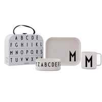 1 x RAW Customer Returns Design Letters Eat Learn Tritan Suitcase Children s drinking cups drinking cups Children s plates, children s bowls Tritan tableware Gifts for back to school M - RRP €22.99