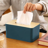 15 x Brand New ComResi Tissue Holder, Rectangular Tissue Holder, Wooden Tissue Holder, Tissue Holder Blue  - RRP €239.85