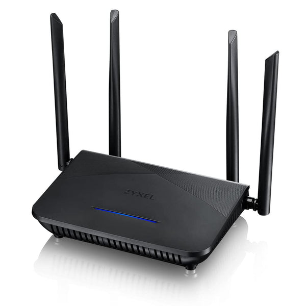 1 x RAW Customer Returns Zyxel WiFi Router 6 with AX1800 NBG7510 Dual Band Gigabit WiFi Router, Speed and Added Value, Youth Protection, MU-MIMO, OFDMA, Ideal for Gaming and Streaming, NBG7510-EU0101F - RRP €34.61