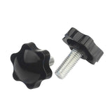 1 x Brand New Star Shaped Tightening Knobs M4 x 30mm Female Thread Clamping Screw Black - RRP €22.8