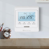 1 x RAW Customer Returns KETOTEK Digital Thermostat Underfloor Heating Electric Programmable Flush-Mounted with Sensor AC 230V 16A, Room Thermostat Electric Underfloor Heating Controller White - RRP €29.99