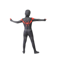 1 x RAW Customer Returns Kids Theme Party Cosplay Miles Morales Spider Fancy Costume, Boy Performance Superhero Action Disguise 3D Anime Boysuit Costume Overall for Halloween Christmas Carnival 110-120 - RRP €23.59