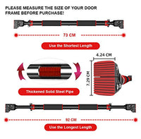 6 x RAW Customer Returns HANDSONIC Adjustable pull-up bar, door frame, pull-up bar for the entrance area with extended handles, ABS mats, no traces, door bar, pull-up bar - RRP €181.38