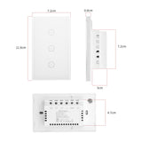 1 x RAW Customer Returns UseeLink WiFi Smart Light Switch, Voice Control Works with Alexa and Google Home, Timer and Device Sharing, Neutral Wire Required, White 3 way - RRP €22.61