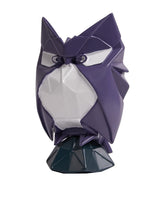 1 x Brand New NENBOLEC Modern Sculpture Arts Owl Decor Figures Animal Statue Gift Living Room Art Polyresin Ornament Purple 20cm - RRP €59.99