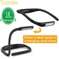 1 x RAW Customer Returns Topnma LED Neck Reading Lamp Book 6 LED Type C Book Lamp 1800mAh Rechargeable, 3 Colors and Brightness Adjustable, Bendable Arms, 4000K-6000K Book Lamp, Perfect for Reading, Knitting, Repairing - RRP €21.17