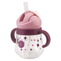 1 x RAW Customer Returns nohlerlife drinking cup for baby months 6 , children s drinking bottle, baby drinking cup with handles, leak-proof, baby straw cup, soft spout cup 240ml, BPA free purple  - RRP €13.99