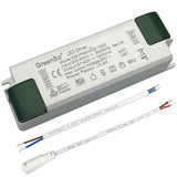 1 x RAW Customer Returns GreenSo 50W LED Transformer Power Supply 27-40Vdc 1200mA Constant Current, Driver for Recessed Ceiling Flat LED Panel Lights 60x60, 120x30cm, GS-PA50A02-1200, TUV SAA CE CB - RRP €20.39