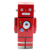 2 x Brand New NP Creative Robot Piggy Bank, Children s Money Box, Creative Shape, Desk Decoration, Piggy Bank, Children s Birthday Gift, 24.5 x 13 x 7.5 cm 1 Piece, Red , M - RRP €45.6