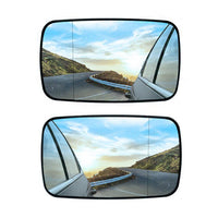 1 x RAW Customer Returns Riloer Rear view mirror left right for car, mirror mirror glass white blue tinted, suitable for BMW Series 3 E46 318i 320i 325i 330i 1998-2006, 51168250438 - RRP €32.4