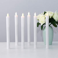 1 x RAW Customer Returns Eldnacele LED candles with timer function, white candles with remote control, flickering flame electric candles set of 6 2 x 25 cm table decoration for party Christmas - RRP €24.19