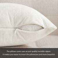 1 x RAW Customer Returns MIULEE Velvet Cushion Cover Sofa Cushions Decorative Pillowcase for Chair Bed Room Bedroom Living Room Living Room Office 2 Pieces 50x50 cm Pure White - RRP €17.99