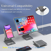 1 x RAW Customer Returns Minthouz tablet stand, adjustable and foldable tablet holder, aluminum tablet holder with non-slip pads, compatible with all 4.7-12.9 inch smartphones e-readers tablets ultrabooks - RRP €16.13