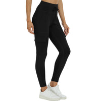 1 x RAW Customer Returns MoFiz Leggins Women Thermal Leggins Fleeced Sports Leggins with Pockets Black M - RRP €24.0