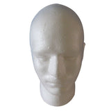 1 x Brand New Tagtight Men s Wig Display Cosmetology Mannequin Head Standing Model Foam White - RRP €15.97