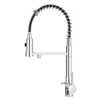 1 x RAW Customer Returns PLUSSEN 3 Way Spring Kitchen Faucet with Spiral and Pull-Out Spray for Osmosis Systems Water Filter, Single Lever Mixer Tap for Drinking Sink 19-Chrome  - RRP €109.08